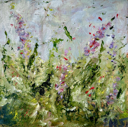 Release Floral Abstract Painting