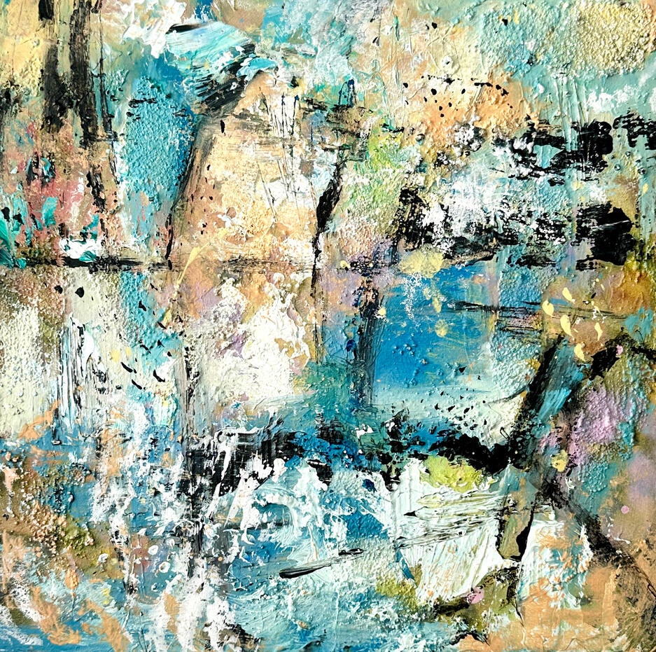 "Gaining Clarity" Abstract painting